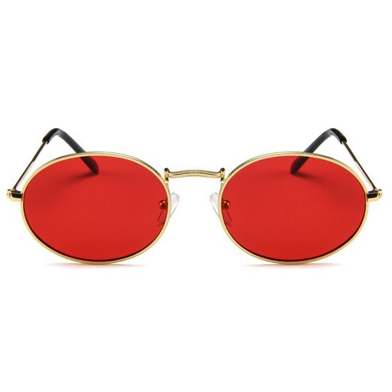 herberg Uitpakken nicht Oval flat lenses zonnebril - Rood - Alle zonnebrillen - Ronde zonnebrillen