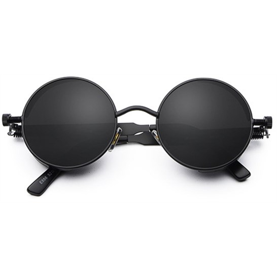 Ronde Steampunk zonnebril - Zwart - zonnebrillen - Ronde zonnebrillen